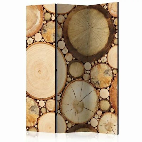 artgeist Paravent Wood grains [Room Dividers] braun/beige Gr. 135 x 172 günstig online kaufen