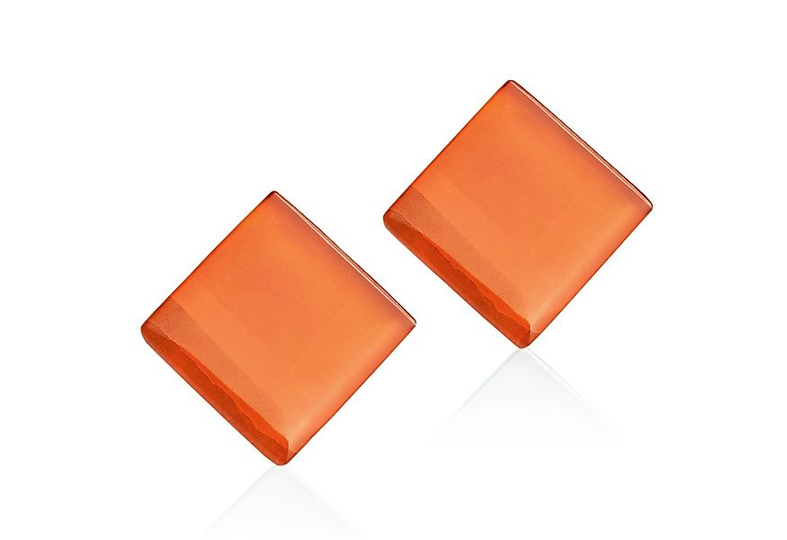 ALEXASCHA Paar Ohrstecker Quadratische Statement Ohrringe aus Glas • handge günstig online kaufen