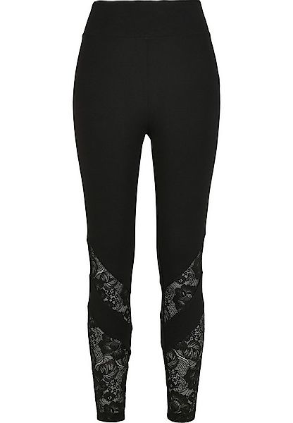 URBAN CLASSICS Leggings Urban Classics Damen Ladies Highwaist Lace Inset Le günstig online kaufen