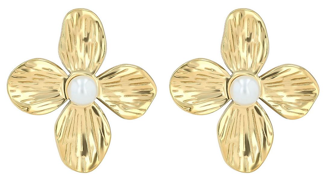 Adelia´s Paar Ohrhänger Damen Ohrringe – Ohrstecker aus Edelstahl mit Perle günstig online kaufen