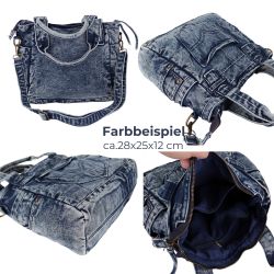 MIRROSI Umhängetasche Damen aus Jeans Schultertasche günstig online kaufen