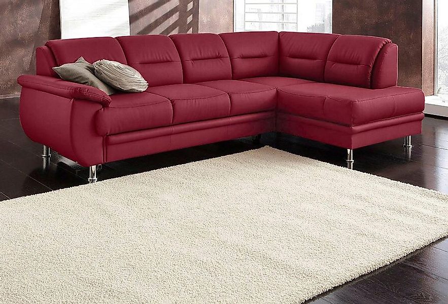 sit&more Ecksofa "Mailand L-Form, B: 250 cm" optional Bettfunktion günstig online kaufen