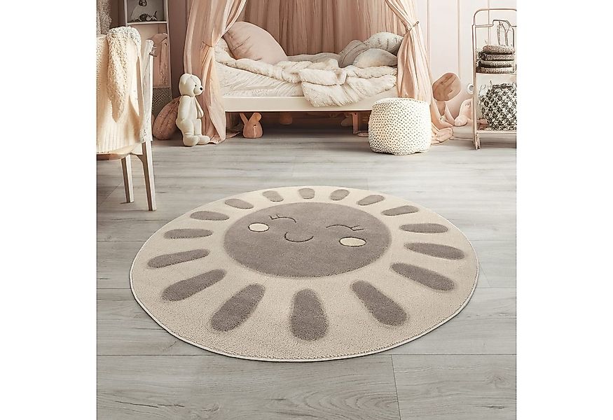 TT Home Teppich, Rund, Höhe: 21 mm, Kinderteppich Kinderzimmer Teppich Spie günstig online kaufen