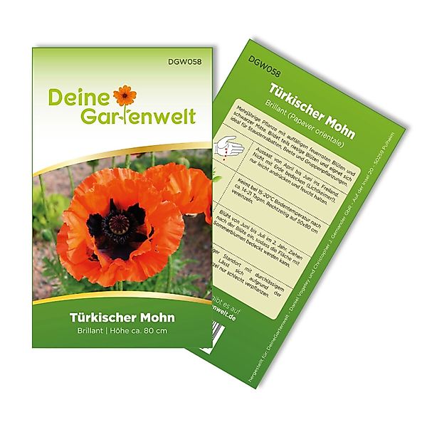 Deine Gartenwelt Türkischer Mohn Samen günstig online kaufen