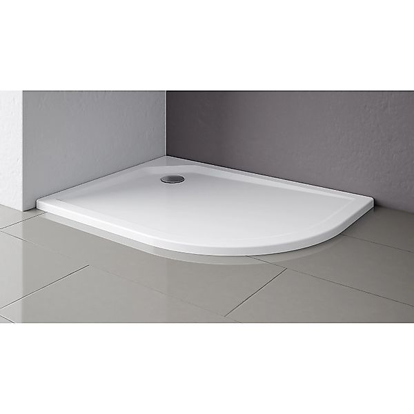 Schulte Duschwannen-Set Viertelkreis asymmetrisch links 100 cm x 90 cm günstig online kaufen
