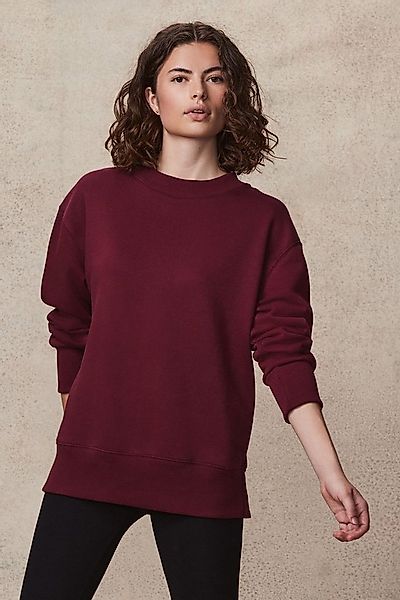 Next Longsweatshirt Angerautes Relaxed Fit Oversized-Sweatshirt (1-tlg) günstig online kaufen