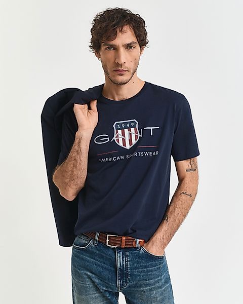Gant T-Shirt "REG ARCHIVE SHIELD SS T-SHIRT" mit Logodruck auf der Brust günstig online kaufen