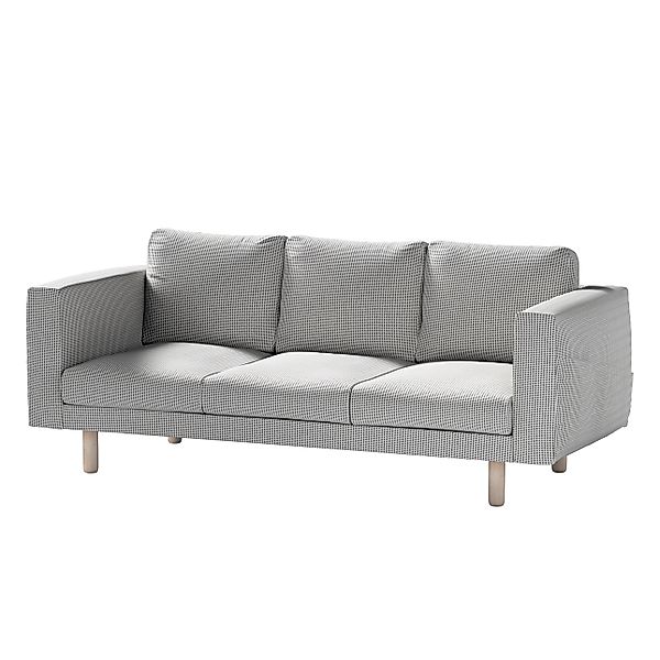 Bezug für Norsborg 3-Sitzer Sofa, schwarz-beige, Norsborg 3-Sitzer Sofabezu günstig online kaufen