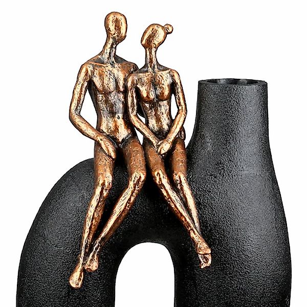 Casablanca by Gilde Tischvase »Vase Mann; Frau Movement schwarz H. 25,5 cm« günstig online kaufen