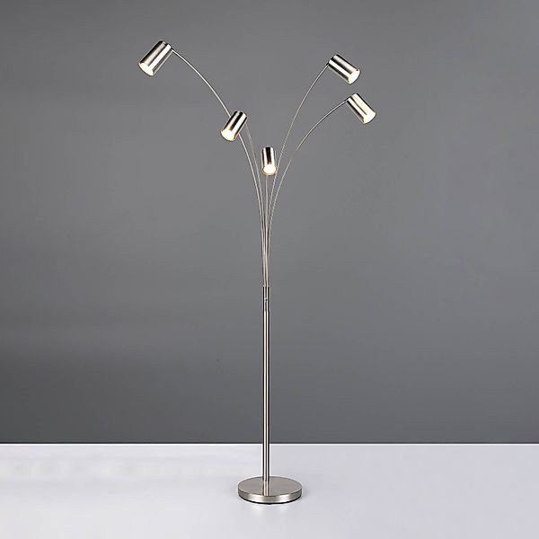 TRIO Leuchten Stehlampe MARLEY, 5-flammige Bogenleuchte, exkl 5x GU10 max 1 günstig online kaufen