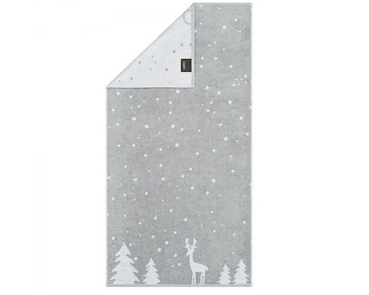 Cawö Badetücher Handtuch Winter Edition Rudi im Schnee Platin Weiß (50x100c günstig online kaufen