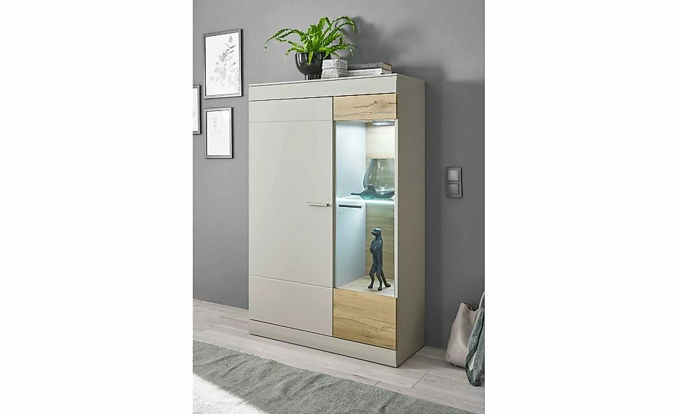 Wohnwand   ¦ grau ¦ Maße (cm): B: 300 H: 45 Kommoden & Sideboards > Wohnwän günstig online kaufen