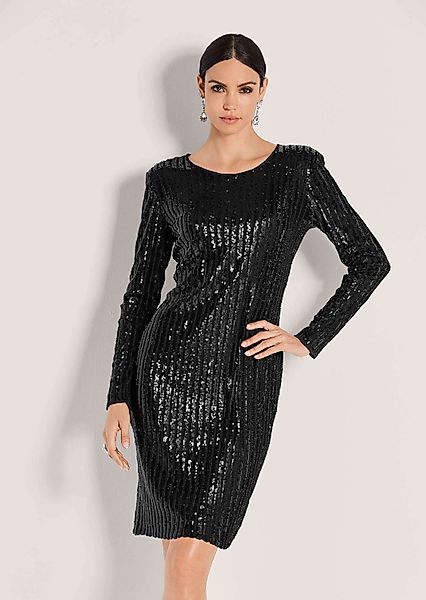 MADELEINE Midikleid Glamouröses Pailettenkleid mit Rundhalsausschnitt günstig online kaufen