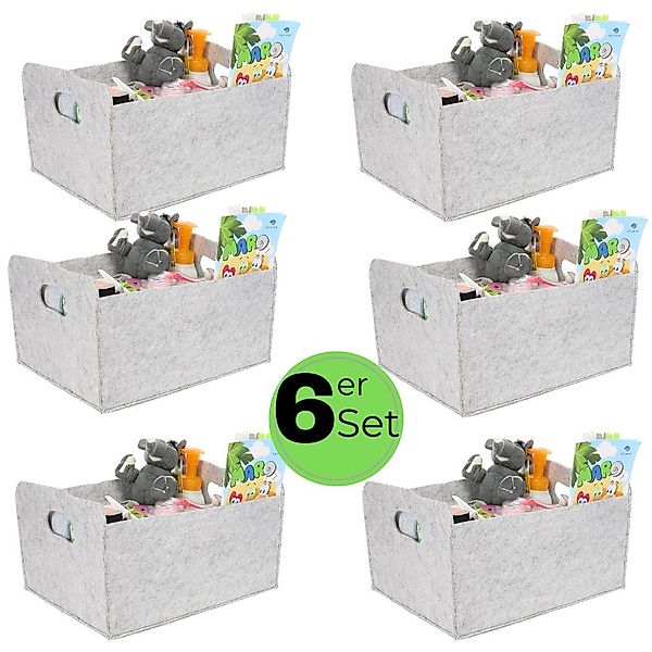 GarPet Aufbewahrungsbox 6x Aufbewahrungsbox faltbar Stoff günstig online kaufen