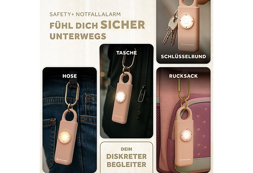 Schallwerk Taschenanhänger Taschenalarm für Selbstverteidigung & Sicherheit günstig online kaufen