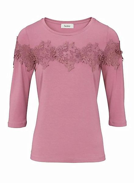 heine Spitzenshirt Heine Damen Shirt mit Spitze, rosé günstig online kaufen