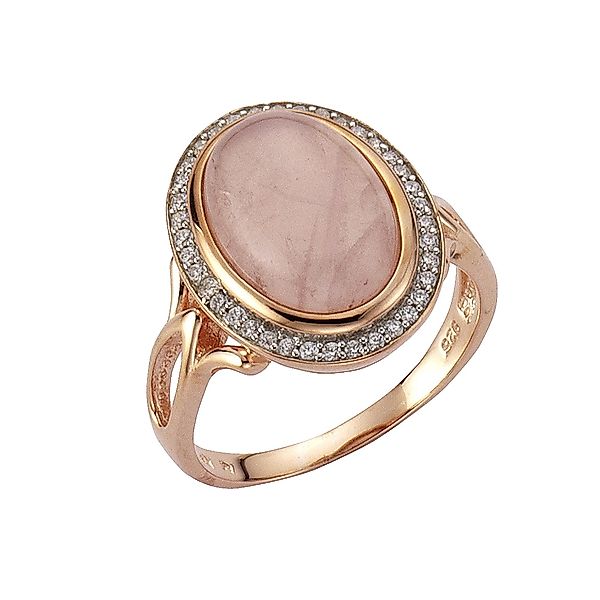 Zeeme Fingerring Silber 925 rosé-vergoldet mit günstig online kaufen
