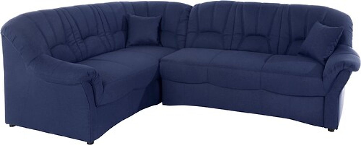 DOMO collection Ecksofa »Bahia, zeitlos und elegant, bequeme Armlehnen, L-F günstig online kaufen
