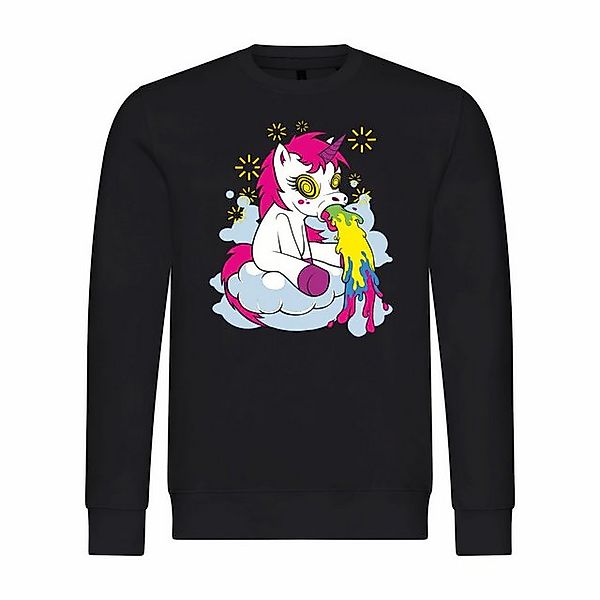 deinshirt Rundhalspullover Herren Pullover Kotzendes Einhorn Mit Print Moti günstig online kaufen