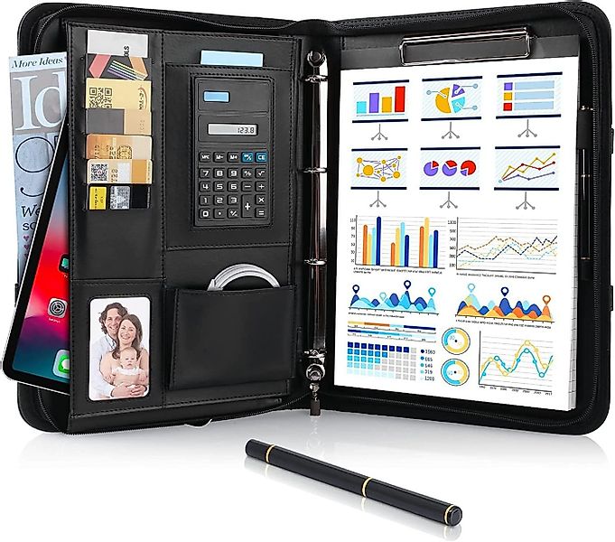 TLGREEN Konferenzmappe A4 Schreibmappe mit Reißverschluss (2-St), Wasserdic günstig online kaufen