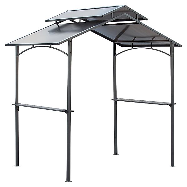Outsunny Grillpavillon Grillpavillon mit Flammschutzdach günstig online kaufen
