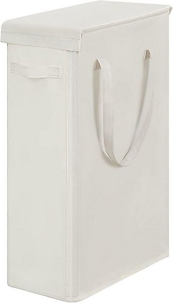 FABATO Wäschekorb 60L Schmaler Wäschekorb mit Deckel, 41 x 22 x 65 cm (1 St günstig online kaufen