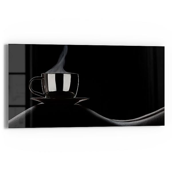 DEQORI Glasbild 'Sinnliche Kaffeepause', 'Sinnliche Kaffeepause', günstig online kaufen