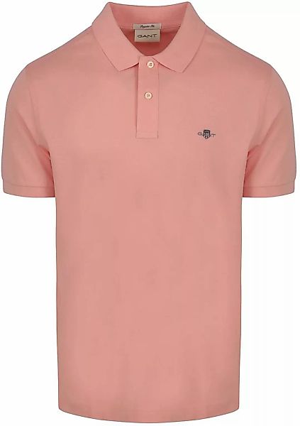 Gant Shield Piqué Poloshirt Dunkelgrün - Größe M günstig online kaufen