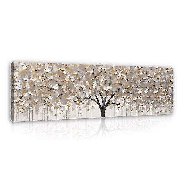 Wallarena Leinwandbild Baum Abstrakt Beige Modern günstig online kaufen