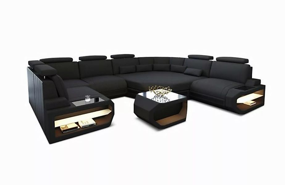 Sofa Dreams Wohnlandschaft Polster Sofa Stoff Couch Asti U Mini Stoffsofa m günstig online kaufen