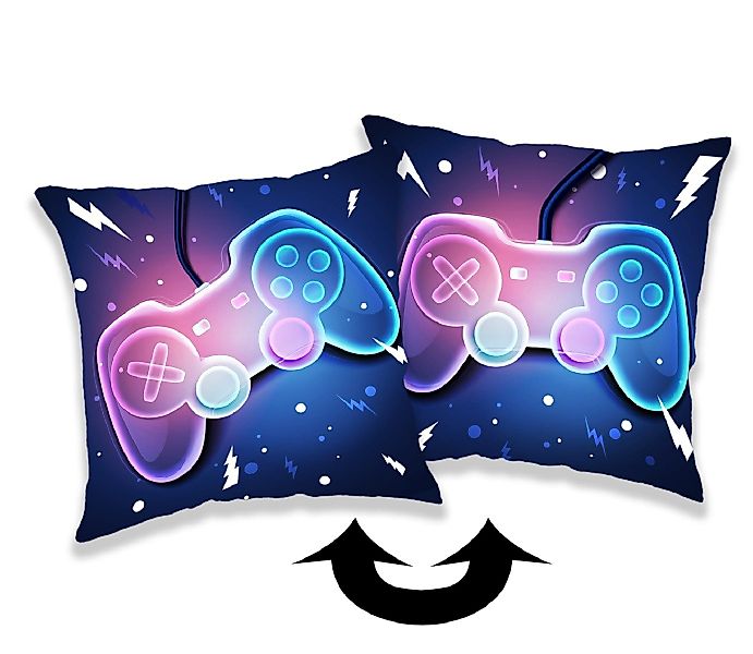 COFI 1453 Dekokissen Gamer Kopfkissen (1 günstig online kaufen
