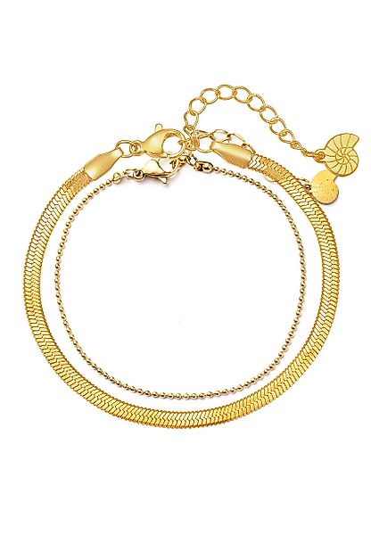 Hey Happiness Edelstahlarmband Set Damen Minimalist günstig online kaufen