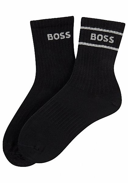 BOSS Socken, (2 Paar), sportiv, mit dezentem Locke, Fersen- und Zehenpartie günstig online kaufen