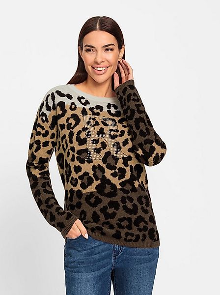 heine Strickpullover Jacquard-Pullover Langarm Jacquard günstig online kaufen
