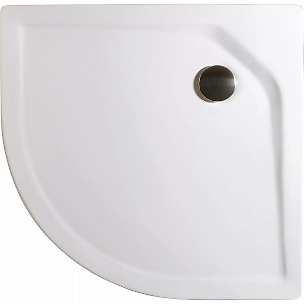 Schulte Duschwannen-Set Extraflach Viertelkreis 90 cm x 90 cm Alpinweiß günstig online kaufen