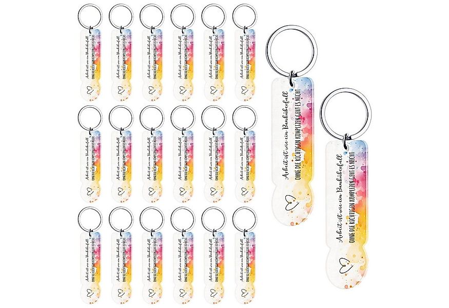 CLTYQ Schlüsselanhänger Set 20 Stück Acryl Einkaufswagenchip Schlüsselanhän günstig online kaufen