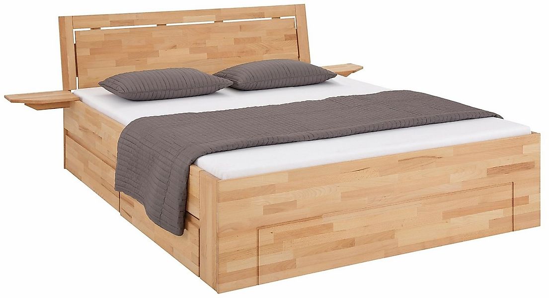 OTTO home Massivholzbett Sabrina, Stauraumbett mit hoher Stabilität, INKLUS günstig online kaufen