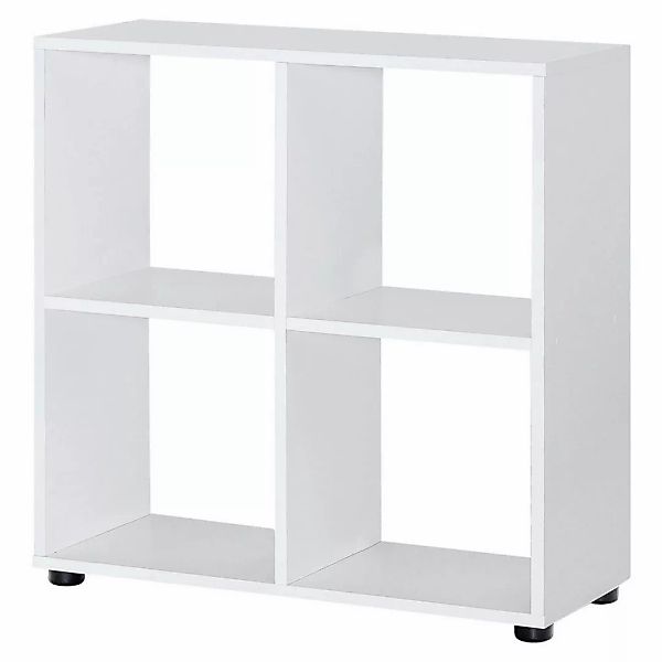 KADIMA DESIGN Bücherregal Design Bücherregal mit 4 Fächern Weiß 70 x 72 x 2 günstig online kaufen