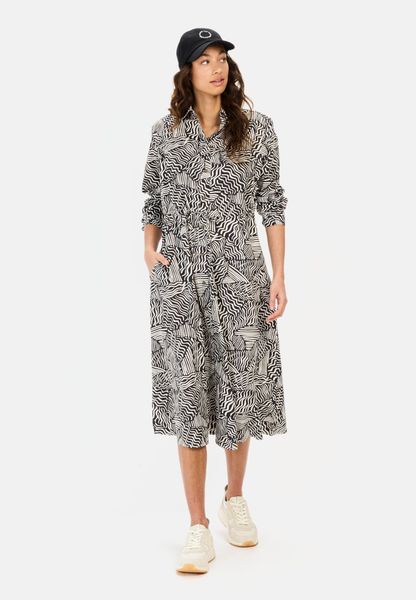 camel active Blusenkleid mit Allover-Print Langarm günstig online kaufen