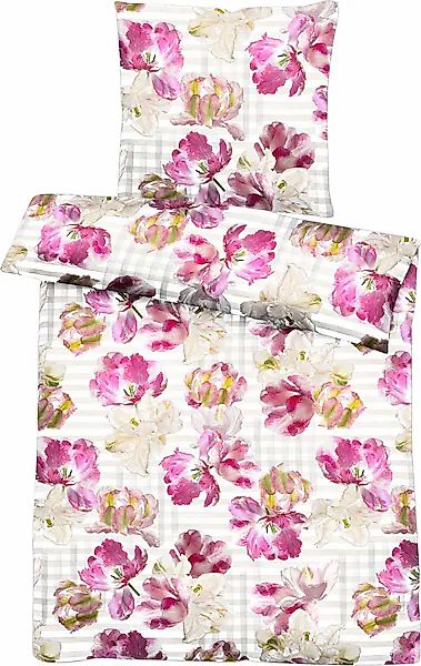 APELT Bettwäsche »Nelly« 2 Stk. tlg. elegante Papageientulpe und modernes A günstig online kaufen