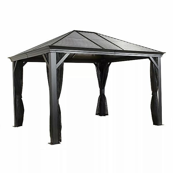 Sojag Aluminium Pavillon Mykonos 10 x 12 Anthrazit HxBxT: 364 x 299 x 291,5 günstig online kaufen