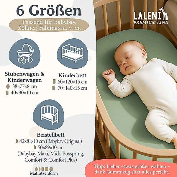 Laleni Spannbettlaken Premium für Beistellbett - günstig online kaufen