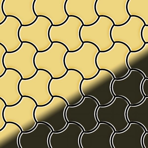 ALLOY Mosaik Fliese Massiv Metall Messing Gewalzt Gold 1,6mm Stark Ubiquity günstig online kaufen