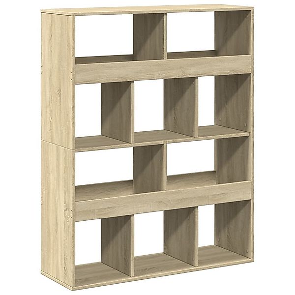 vidaXL Bücherregal Raumteiler Sonoma-Eiche 100x33x125,5 cm günstig online kaufen