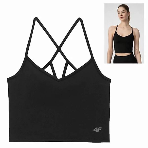 4F Kurzarmshirt 4F - Damen Sport Yoga Fitness Tank Top, schwarz günstig online kaufen