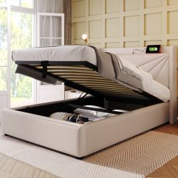 MODFU Polsterbett mit Stauraum und einem günstig online kaufen