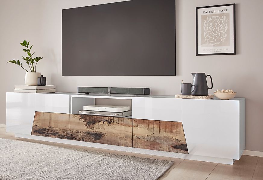 INOSIGN Lowboard »ALIEN- TV-Board, mit 4 Türen, 1 Schublade und 1 offenes F günstig online kaufen