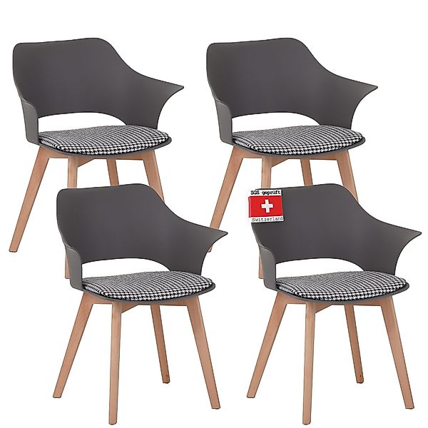 Albatros International Esszimmerstuhl Esszimmerstuhl AALBORG 4er günstig online kaufen