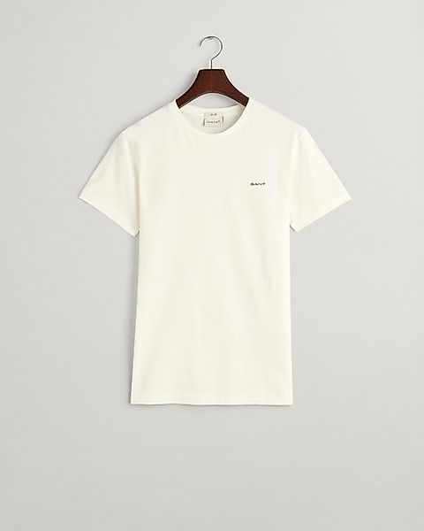 Gant T-Shirt CONTRAST LOGO SS T-SHIRT, EGGSHELL günstig online kaufen