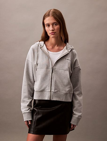 Calvin Klein Jeans Sweatjacke "MNLG FRNCH TRRY FZ B", Mit Rundhalsausschnit günstig online kaufen